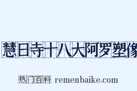慧日寺十八大阿罗塑像是什么意思的图片